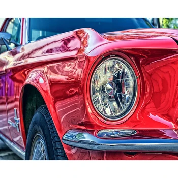 Naftos Nuotrauka Skaičius Raudonas Automobilis Rėmo 40x50 Tapybos Numeris Ant Drobės 