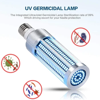 Namų Švaraus Oro UV Dezinfekavimo Šviesos Sanitizer Ultravioletinė Lemputė, Nuotolinis Valdymas, Laikmatis Baktericidinė Lempa, Miegamojo Ligoninės Mokykla