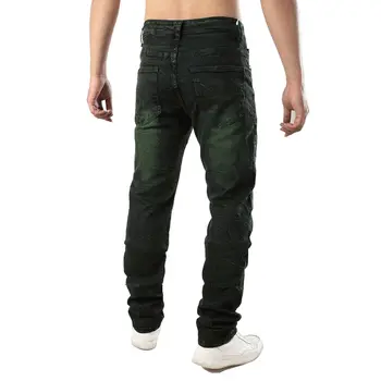 Nauja Mėlyna Žalia Jeans Mens Mados Klasikinio Stiliaus Elastinga Tiesiai Slim Džinsinio audinio Kelnės Aukštos Elastinga Liesas Džinsus Vyrų Didelio dydžio