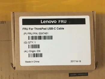 Nauja Originali Lenovo ThinkPad X1 Tablet 3rd Gen T580 T570 P52S P72S USB-C tipo c kabelio Vyrų Vyrų 1M 03X7451