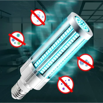 Nauja UV led lemputė E27 60W Dezinfekavimo Lempos Ultravioletinių spindulių Lempos, UV Baktericidiniu Šviesos, Sterilizavimo Namų ūkių LED Žvakių šviesos