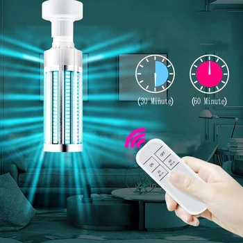 Nauja UV led lemputė E27 60W Dezinfekavimo Lempos Ultravioletinių spindulių Lempos, UV Baktericidiniu Šviesos, Sterilizavimo Namų ūkių LED Žvakių šviesos