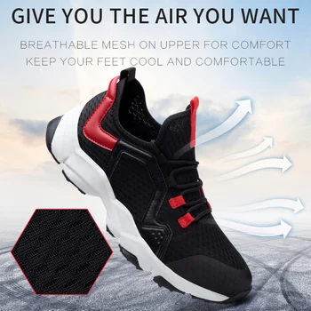 Nauja paroda Lengvas, Kvėpuojantis Vyrų Saugos Avalynė Plieno Toe Anti-smashing Nesunaikinami Statybos Darbai Batai CE Sneaker