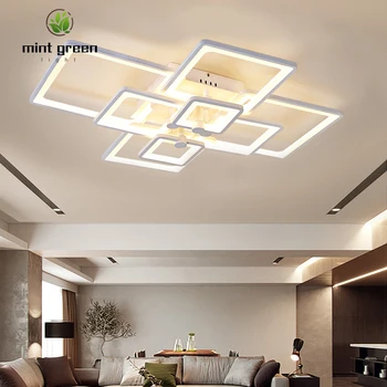 Nauja siunta Modernios LED Lubų šviestuvas Gyvenimo Kambario, Miegamasis, Valgomasis su Nuotolinio Pritemdomi lempos Šviestuvai