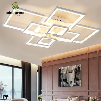 Nauja siunta Modernios LED Lubų šviestuvas Gyvenimo Kambario, Miegamasis, Valgomasis su Nuotolinio Pritemdomi lempos Šviestuvai