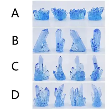 Naujas 3D Kristalų Skiltyje Silikono Formos Saldainiai Formų Šokolado Liejimo formos Crystal Aromato Akmens Liejimo formos