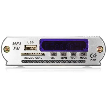 Naujas Atvykimo Aukštos Kokybės Mini MP3 USB Skaitmeninis Grotuvas, FM Radijas, Nuotolinis Valdymas, LED Ausinių Automobilinis Stiprintuvas