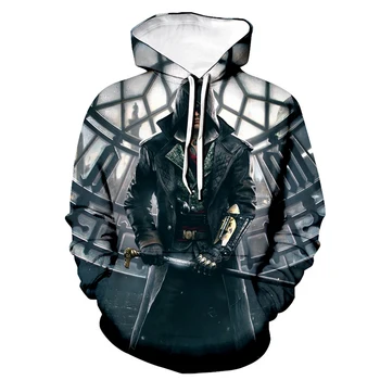 Naujas Hoodies 3D Spausdinimo Gobtuvu Palaidinukė Vyrų Mados Žaidimas Modelio Assassin ' s Creed Hoodie Sporto Atsitiktinis Megztinis Viršūnes Vyrų Hoody
