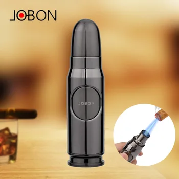 Naujas Jobon Kulka Formos Cigarų Žiebtuvėlio Jet Multi-purpose Butano Dujų Fakelas Lengvesni Purškimo Pistoletas Cigarečių Lauko Išgyvenimo Įrankis