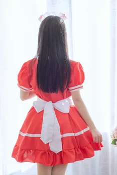 Naujas Mados Seksualus Kambarinės Kostiumas Sweet Gothic Lolita Dress Anime Cosplay Bailys, Kambarinės Uniforma Plius Dydis Halloween Kostiumai Moterims