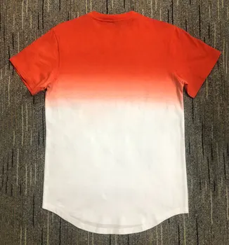 Naujas Mados vyriški Laisvalaikio marškinėliai trumpomis Rankovėmis Gradientas siksilk O-kaklo T-shirt Vyrams Drabužius 2019 Prekės marškinėliai