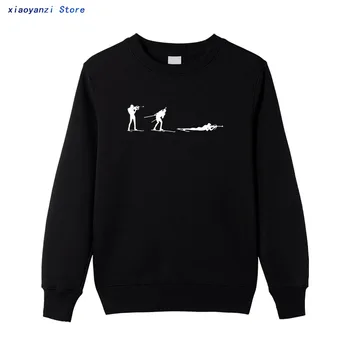 Naujas Mados žiemą, rudenį, Biatlonas megztiniai Vyrams puloveriai) su Medvilnės Kietas Šaudyti Camiseta hoodies Vyrų Drabužiai.