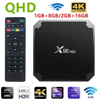 Naujas QHDTV X96 Mini Set Top Box 