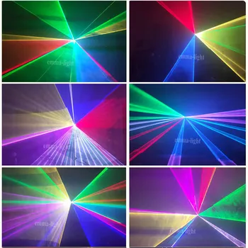 Naujas RGB ILDA etape DJ Lazerio šviesos 30K-40K Full 2W 2W RGB animacija emma lazerio šviesa,tekstas lazerio šviesos,lazerių šviesos pardavimas