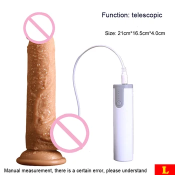 Naujas Teleskopinis Automatinis tikroviškas dildo siurbtukas dildo Oda atrodo Realistiškas Penis didelis penis sekso žaislai, vibratoriai moterims