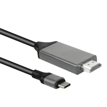 Naujas USB 3.1 USB-C C Tipo HDMI Kabelis Hdmi HDTV Vyrų Vyrų Adapterio Kabelį Lenovo ThinkPad X1 2018 MacBook, MacBook