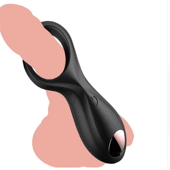 Naujas USB Mokestis Gaidys Vibruojantis Žiedas Sekso žaisliukai Vyrams Vyrų Silikono Varpos Vibratorius Žiedas Atidėti Ejakuliacija Vyrams Sekso Produktai