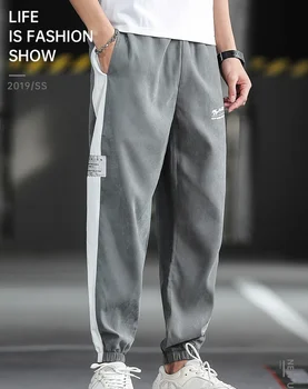 Naujas Vyrų Sweatpants Vasaros Jogger Streetwear Kelnes Tracksuit Fitneso Atsitiktinis Pieštuku Kojų Pants Mens Kelnės