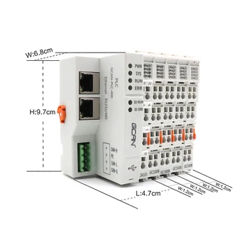 Naujas originalus GCAN micro PLC programinę įrangą, ethernet PLC, susijusių su HMI pramonės automatizavimo procesą.