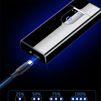 Naujausias Verpimo LANKO Cigarečių Degiklio USB Elektros Plazmos Lengvesni Tesla Coil Vėjo Elektroninių Lengvesni Dalykėlių Vyrams, Dovanos