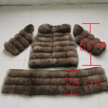 Nauji Gamtinių Nekilnojamojo Fox Fur Coat Žiemos Moterys Ilgai Stiliaus Originali Tikro Kailio Striukė Moteriška Kokybės Realių Lapės Kailiniai Paltai