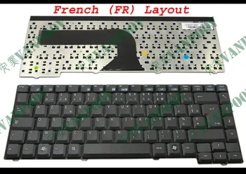 Nauji ir Originalus Laptopo klaviatūros ASUS Z94 A9 A9T X50 X51 X58 X59 Serijos Black prancūzų kalba - V011162CK1 FR