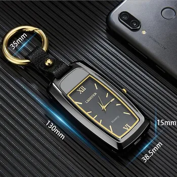 Naujos Žiūrėti lengvesni Keychain lengvesni Mažas žibintuvėlis lengvesni multi-funkcija USB įkrovimo vėjo elektroninių cigarečių žiebtuvėliai