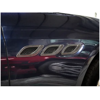Nemokamas pristatymas užkirsti Kelią braižymo automobilių reikmenys anglies pluošto sparnas šoninės oro angos apdaila pleistras Maserati Quattroporte