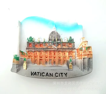 Neville Macau Europoje Vatikano Meksika Šaldytuvas Magnetas Suvenyrų 3D Dervos Šaldytuvas Lipdukai Namų Dekoro Priedai Dovanų Idėjos