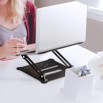Nešiojamas kompiuteris Tablet Stand Nešiojamas Sulankstomas Stovas Viršuje, priešslydžio Sistema, Reguliuojama Žiūrėjimo Kampas Turėtojas Home Office MacBook Pro Oro