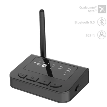 Nešiojamų Bluetooth 5.0 Ilgo Nuotolio Aptx HD LL Low Latency SPDIF Optinė RCA Aux 3.5 mm Siųstuvas-Imtuvas, Adapteris Belaidis TELEVIZIJA