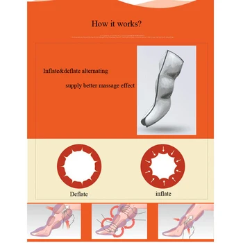 Nešiojamų Kojos Pėda Ranka Oro Slėgis Suspaudimo Masažo Prietaisas Pressotherapy Limfos Drenažą Kraujo Apytaką Toksino EliminateCare