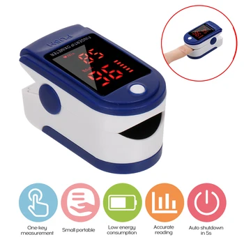 Nešiojamų Piršto Pulse Oximeter kraujo deguonies Širdies ritmo Soties Metrų OLED Oximetro de dedo Saturometro Stebėti