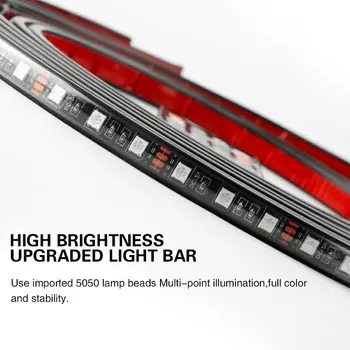 Niscarda Muzikos Nuotolinio Valdymo RGB LED Juostelės Pagal Automobilio Vamzdis Underglow Underbody Sistema Neoninė Šviesa DC12V IP65 5050 SMD