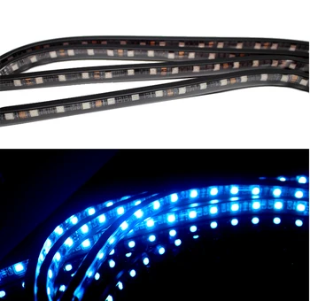 Niscarda Muzikos Nuotolinio Valdymo RGB LED Juostelės Pagal Automobilio Vamzdis Underglow Underbody Sistema Neoninė Šviesa DC12V IP65 5050 SMD