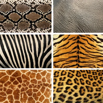 Nitree Tigras, Leopardas, Dramblys Gyvatė Zebra Žirafa Odos Tekstūra Modelis Fonas Foto Studija Rekvizitai Fotografijos Fone Vinilo