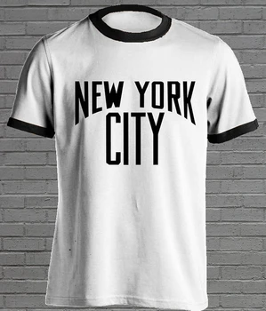 Niujorke Retro T shirt, Derliaus Marškinėlius Senosios Mokyklos marškinėlius moletom ar tumblr marškinėliai atsitiktinis viršūnes tees varpininkas mada - K135