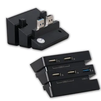 Nustatyti PS4 Pro Aušinimo Ventiliatorius rinkinys USB Išorės 5 Aušintuvas Super Turbo PS4 Pro USB HUB 3.0 2.0 5 USB Adapteris, Skirtas 