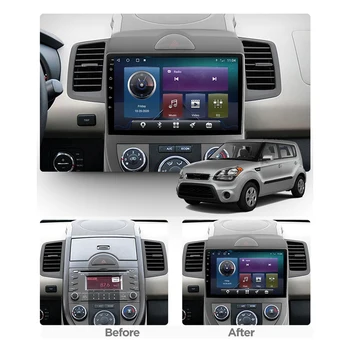 OKNAVI Android 9.0/10.0 Auto Automobilio Radijo KIA Soul 2010 2011 2012 2013 Stereo Multimedijos Grotuvas GPS Navigacija, WIFI 4G Ne DVD