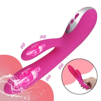 OLO Triušis Dildo Šildymo Vibratorius 12 Greičio G Spot Klitorio Stimuliatorius Makšties Massager Sekso Žaislai Moterims, Suaugusiųjų Produktas