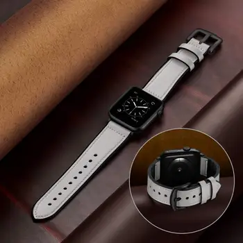 Odinis dirželis, Apple watch band 42mm 38mm Prabanga Silikono+Odinis watchband Apyrankę iWatch serijos 3 4 5 se 6 juostos 44mm 40mm