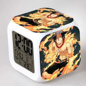 One Piece Anime duomenys Žadintuvas LED Spalvingi žaislai Vaikams, Žadintuvas reloj despertador siųsti wekker reveil