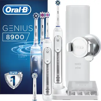 Oral-B Genius Pro 8900 Elektrinis dantų Šepetėlis Braun Du Rankena Paketą su 