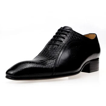 Originali 2020 vyrai, suknelė, batai chaussure homme cuir oksfordo bateliai Nėrinių vyrų batų oda sapato office bateliai vyrai