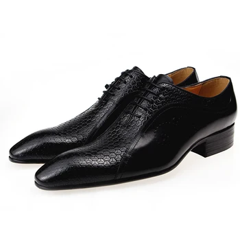Originali 2020 vyrai, suknelė, batai chaussure homme cuir oksfordo bateliai Nėrinių vyrų batų oda sapato office bateliai vyrai