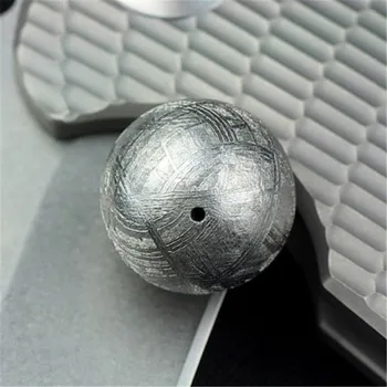Originali Gamtos Gibeon Geležies Meteoritas Moldavite Prarasti Apvalūs Karoliukai, Sidabro Vienos Briaunos Aksesuaras AAAAA 7mm 8mm 9mm 10mm 12mm kaip 14mm