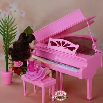Originalias barbie lėlės muzikantas fortepijonas 1/6 bjd doll ccessories namas namų baldai, muzikos instrumentai, vaiko žaislas dovana