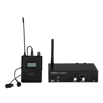 Originalus ANLEON S2 UHF Stereo Bevielės stebėjimo Sistemos 4 Dažnių 100-240V Profesionalių Skaitmeninių Etapas-Ausų stebėjimo Sistema
