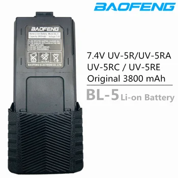 Originalus Baofeng UV-5R 3800 mAh Padidinti BL-5 7.4 V, Li-on Baterija Baofeng UV 5R UV5R UV-5RE Plus BF-F8+