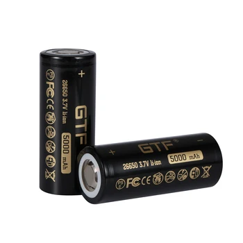 Originalus GF-50a GTF), 3,7 v 5000mah 26650 inr baterija 26650-20a įkraunamas baterijas žibintuvėlį / mikrofonas